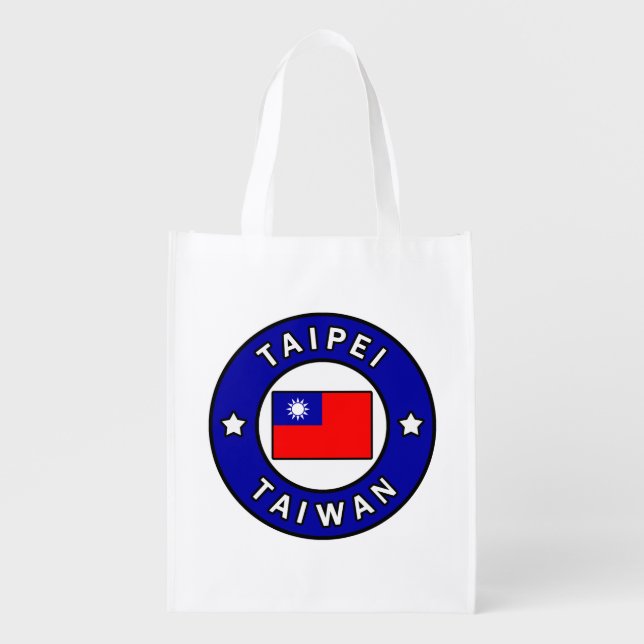 Taipei Taiwan Grocery Bag (Front)