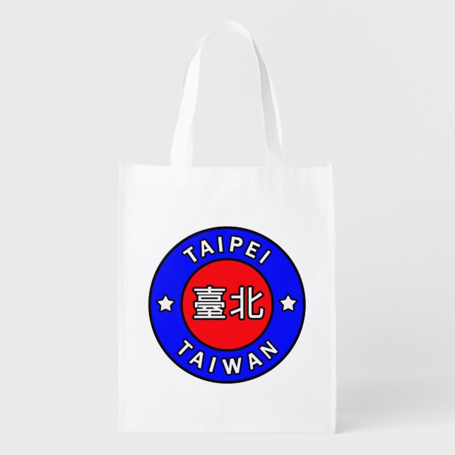 Taipei Taiwan Grocery Bag (Front)