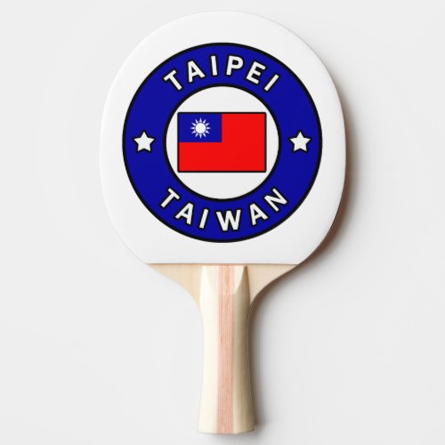 Taipei Taiwan Ping Pong Paddle
