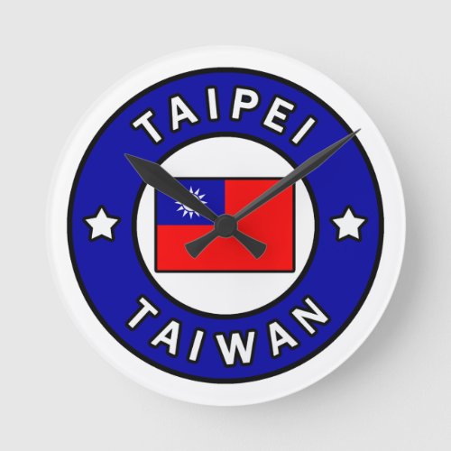 Taipei Taiwan Round Clock