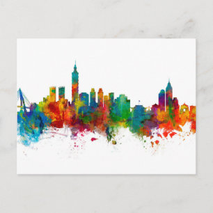 Taipei Taiwan Skyline Postcard