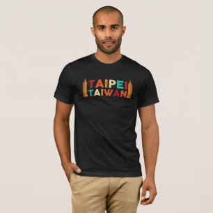 Taipei Taiwan Trip Lover Typography T-Shirt