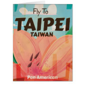 Taipei, Taiwan Vintage Travel Poster (Front)