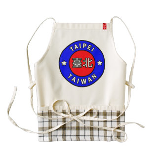 Taipei Taiwan Zazzle HEART Apron