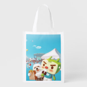 Taipei Ximen Red House: Iron T. & Smile Pup Grocery Bag