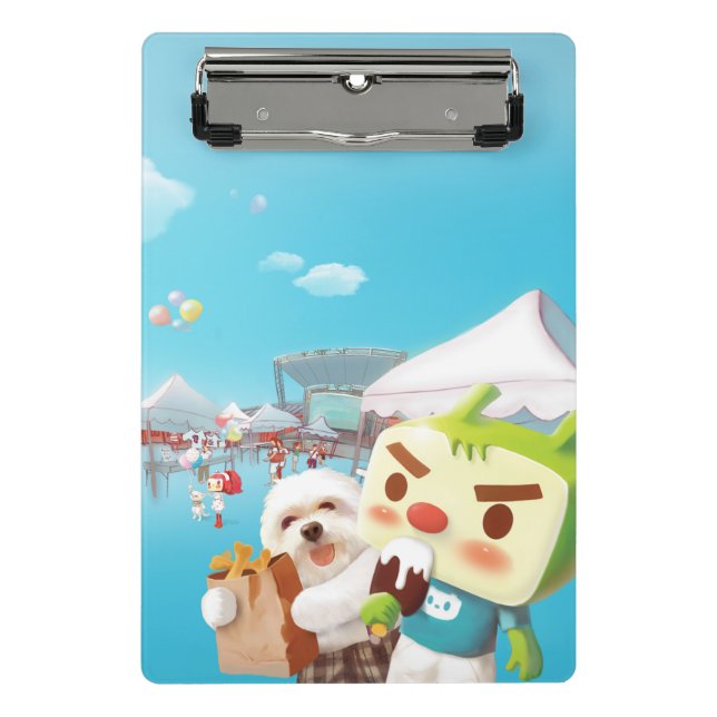 Taipei Ximen Red House: Iron T. & Smile Pup Mini Clipboard (Front)