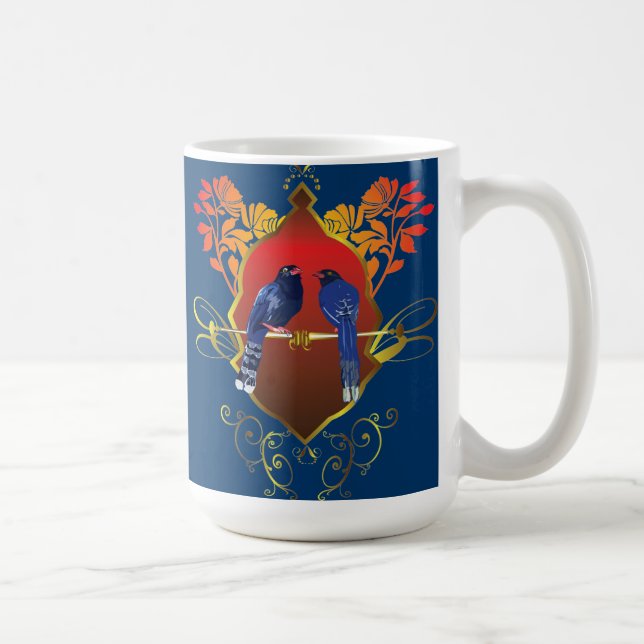 Taiwan Blue Magpie Coffee Mug (Right)
