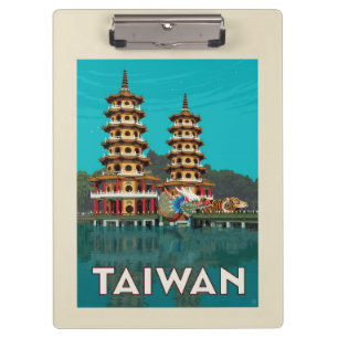 Taiwan Dragon And Tiger Pagodas Clipboard