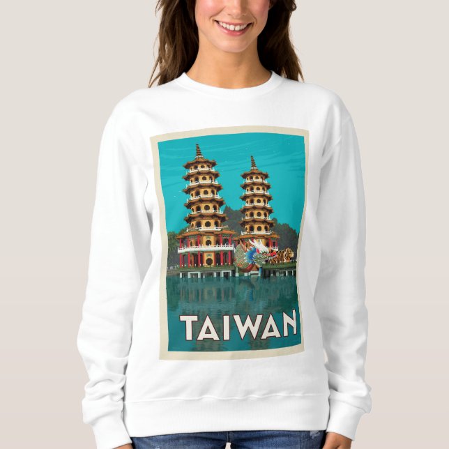 Taiwan | Dragon And Tiger Pagodas Sweatshirt (Front)
