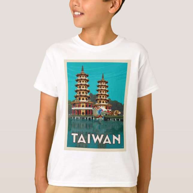 Taiwan | Dragon And Tiger Pagodas T-Shirt (Front)