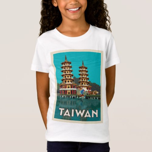 Taiwan  Dragon And Tiger Pagodas T_Shirt