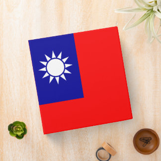 Taiwan Flag 台灣國旗 Republic of China, Táiwān Guóqí  3 Ring Binder