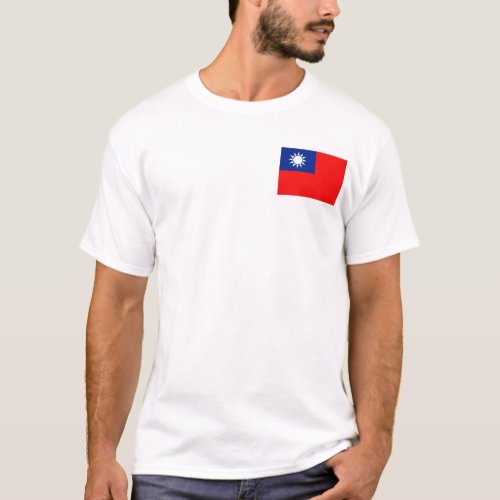 Taiwan Flag and Map T_Shirt