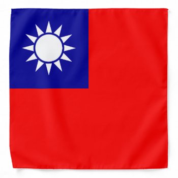 Taiwan Flag Bandana by wowsmiley at Zazzle