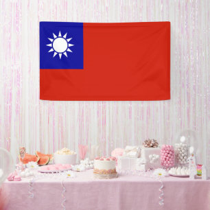 Taiwan flag banner