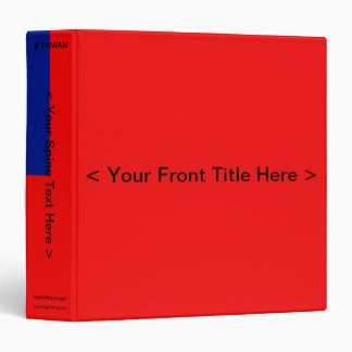 Taiwan Flag Binder