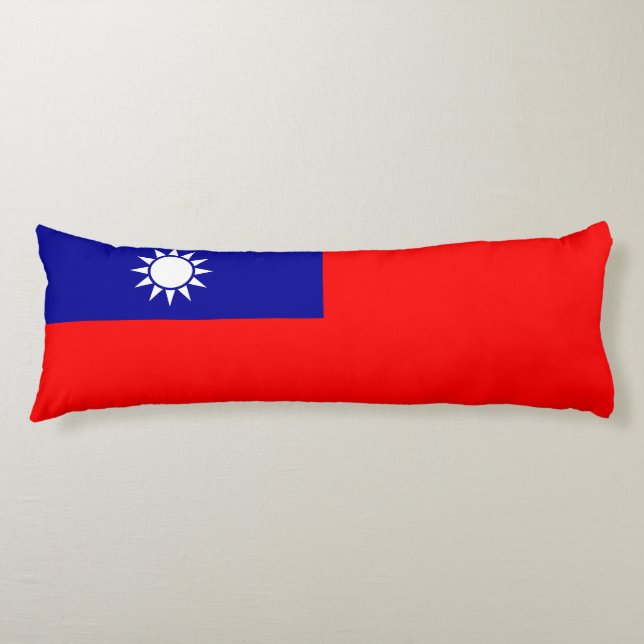 Taiwan Flag Body Pillow (Front)