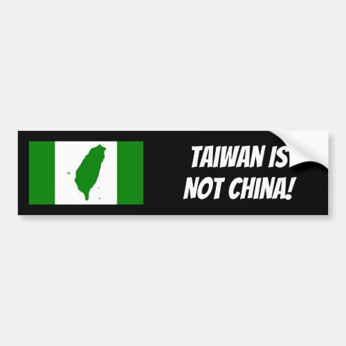 Taiwan Flag Bumper Sticker 2