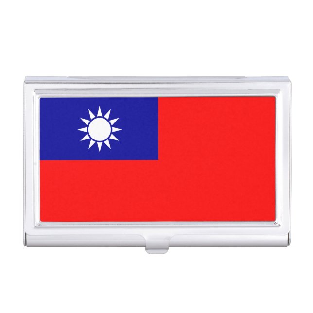 Taiwan Flag Business Card Case (Front)