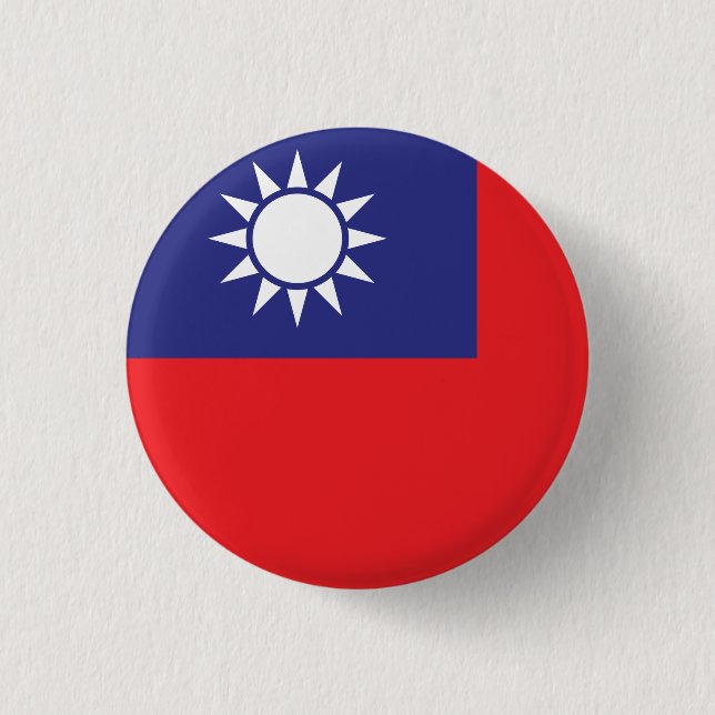 Taiwan Flag Button (Front)