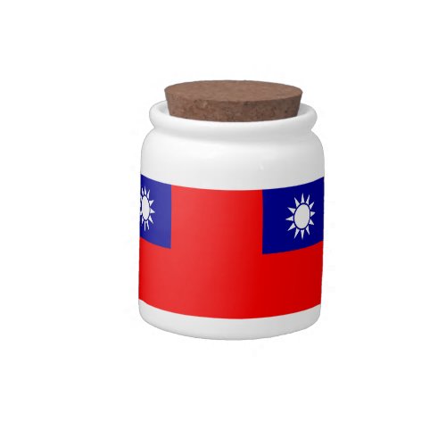 Taiwan Flag Candy Jar