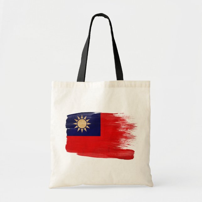 Taiwan Flag Canvas Bags (Front)