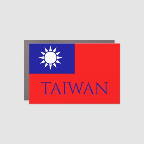 taiwan flag car magnet