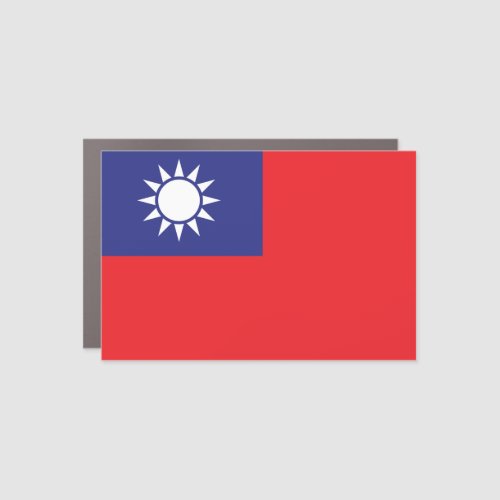 Taiwan Flag Car Magnet