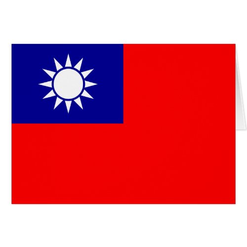 Taiwan Flag Cards