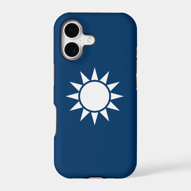 Taiwan Flag "Classic" Iphone Case (Back)