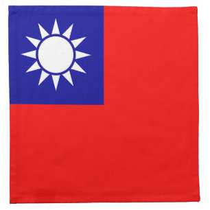 Taiwan Flag Cloth Napkin