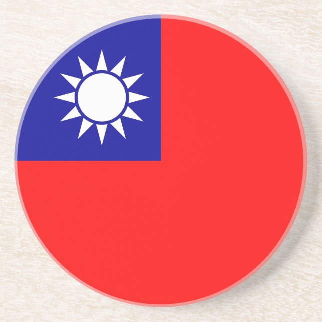 Taiwan Flag Coaster (Front)