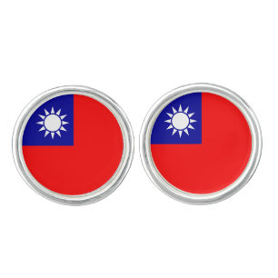 Taiwan Flag Cufflinks