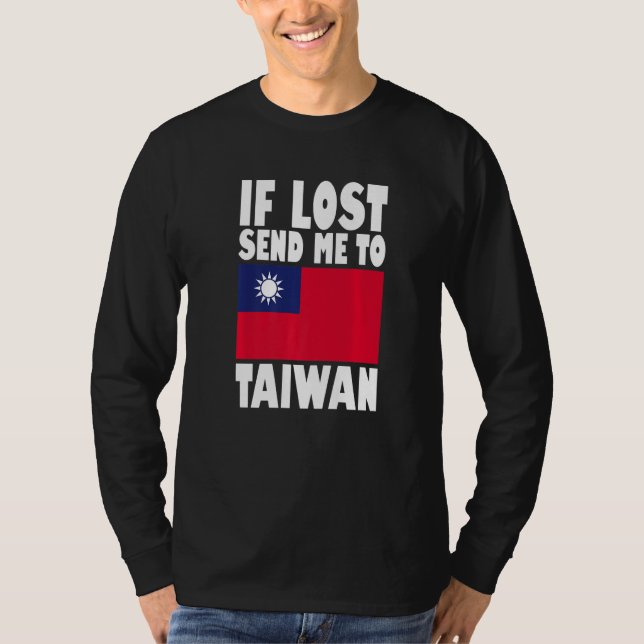 Taiwan Flag Design  If lost send me to Taiwan Prem T-Shirt (Front)