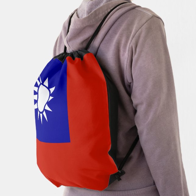Taiwan flag drawstring bag (Insitu)