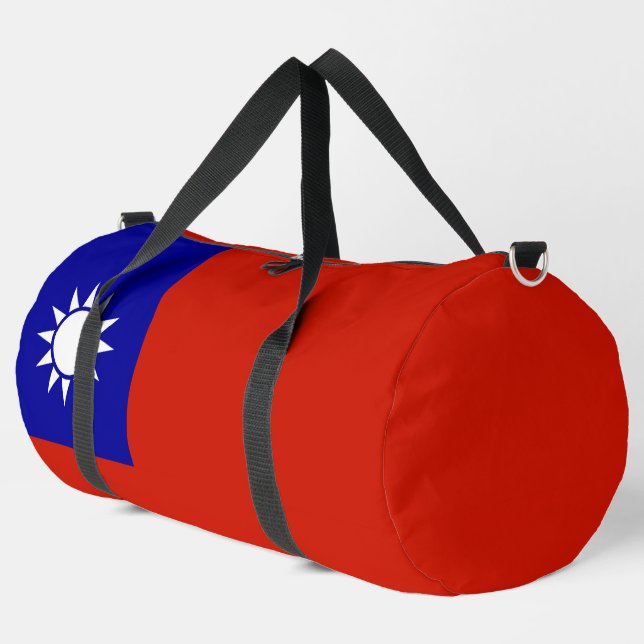 Taiwan flag duffle bag (Left Corner)