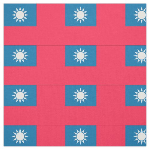 Taiwan Flag Fabric