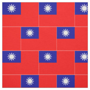 Taiwan Flag Fabric