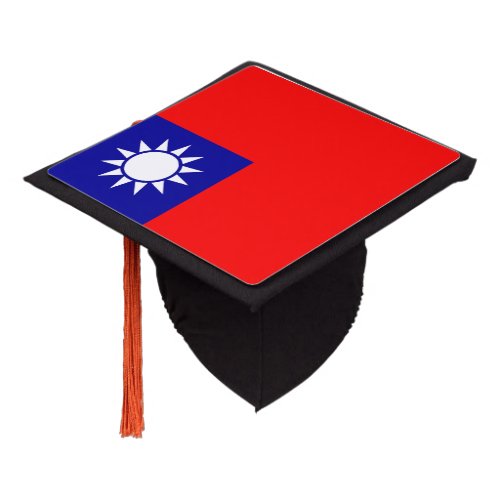 Taiwan Flag Graduation Cap Topper