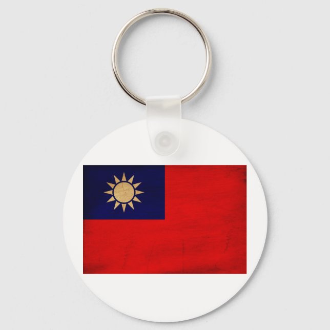 Taiwan Flag Keychain (Front)