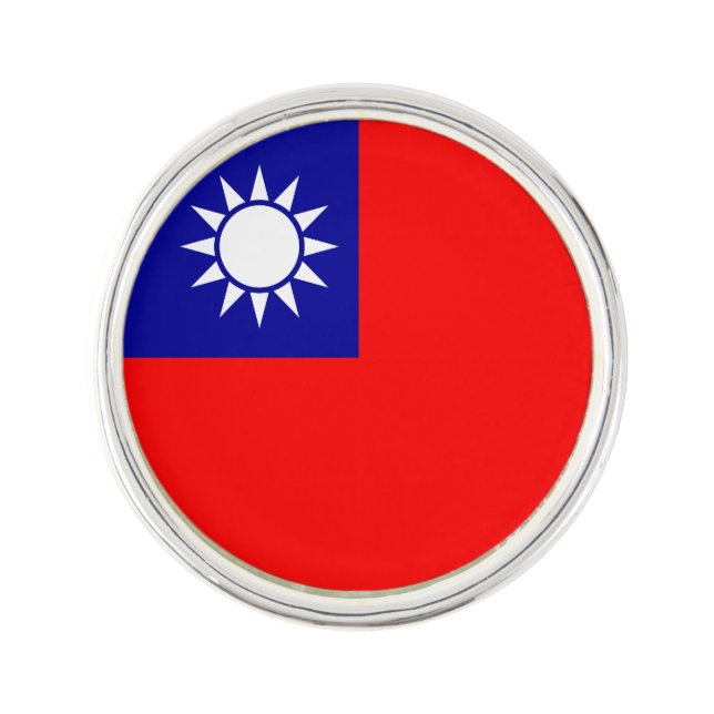 Taiwan Flag Lapel Pin (Front)