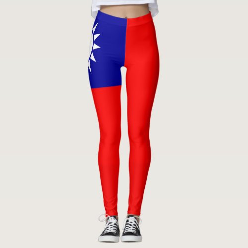Taiwan flag legging