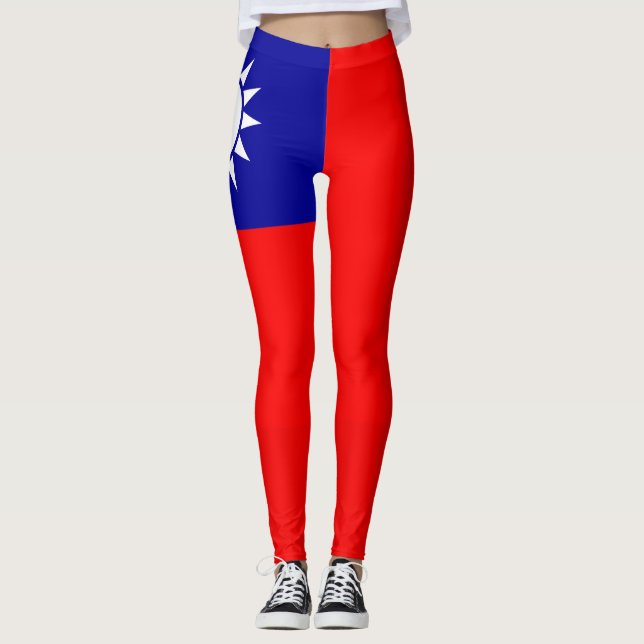 Taiwan flag legging (Front)