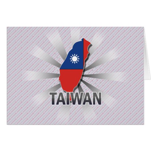 Taiwan Flag Map 2.0 Cards (Front Horizontal)