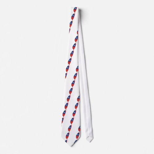 Taiwan Flag Map full size Tie