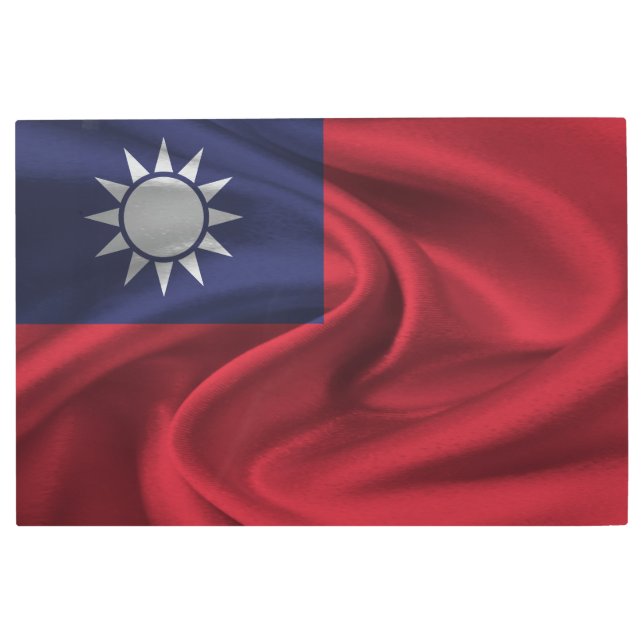 Taiwan Flag Metal Print (Front)