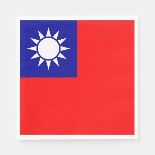 Taiwan Flag Napkins