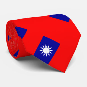 Taiwan Flag Neck Tie