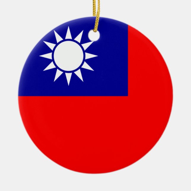 Taiwan Flag Ornament (Front)