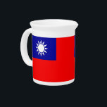 Taiwan Flag Pitcher<br><div class="desc">Add a touch of Taiwanese pride to your dining experience with our exclusive pitcher featuring the flag of Taiwan! Crafted with meticulous attention to detail, this pitcher is more than just a functional item; it’s a celebration of Taiwan’s heritage and cultural pride. The vibrant design prominently displays the iconic Taiwanese...</div>